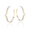 Olimpia Diamond Hoops in 14K Yellow Gold