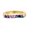 Portofino Wave Ring with Cool Sapphire Hues