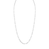 14k white gold Paperclip chain