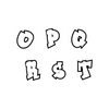 Graffito Letter O-T