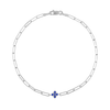 Essentials Blue Sapphire Paperclip Bracelet