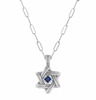 Star of David with Blue Sapphire