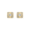 Marcella 18k Gold Diamond Stud Earrings