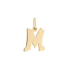 Graffito Solid Gold Initial M Charm