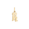 Graffito Solid Gold Initial R Charm
