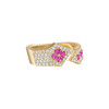 Lucia Impact Ring with Pink Sapphire