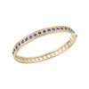 Mosaic Blue Sapphire Bangle Bracelet