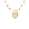 GiGi's Favorite Heart Charm in 14k Yellow Gold with Diamonds