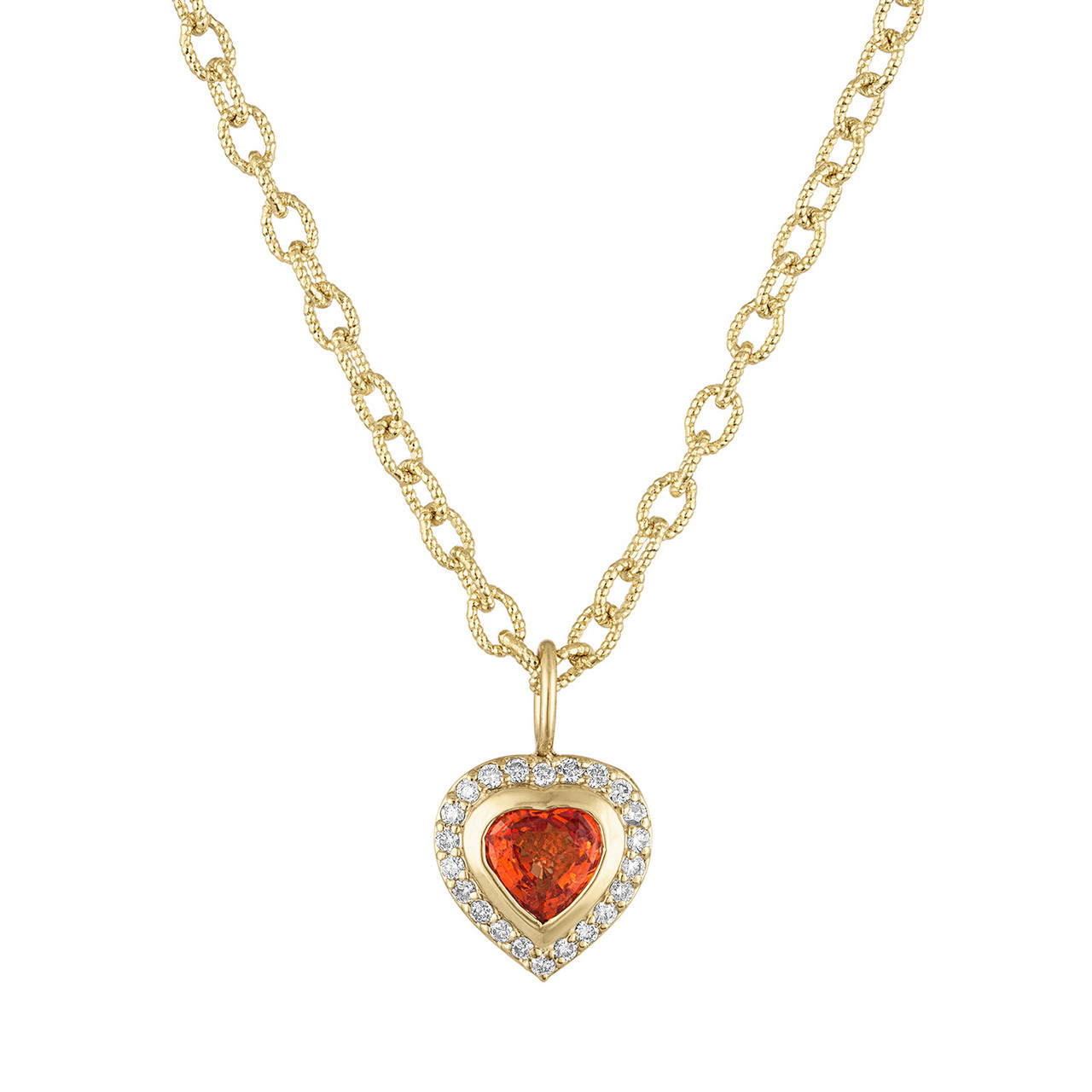 14k Yellow Gold Puff Heart Necklace – SouthMiamiJewelers