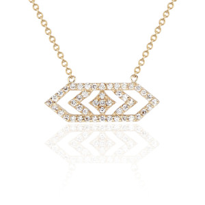 Gianna Medium Diamond  Pendant in 14K Yellow Gold