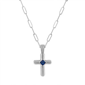 Portofino Small Blue Sapphire Cross