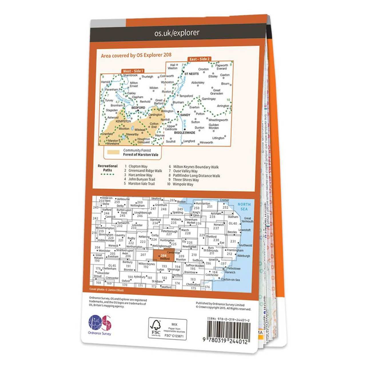 OS Map of Bedford & St Neots Explorer 208 Map Ordnance Survey Shop OS Map of Bedford & St Neots Explorer 208 Map Ordnance Survey Shop