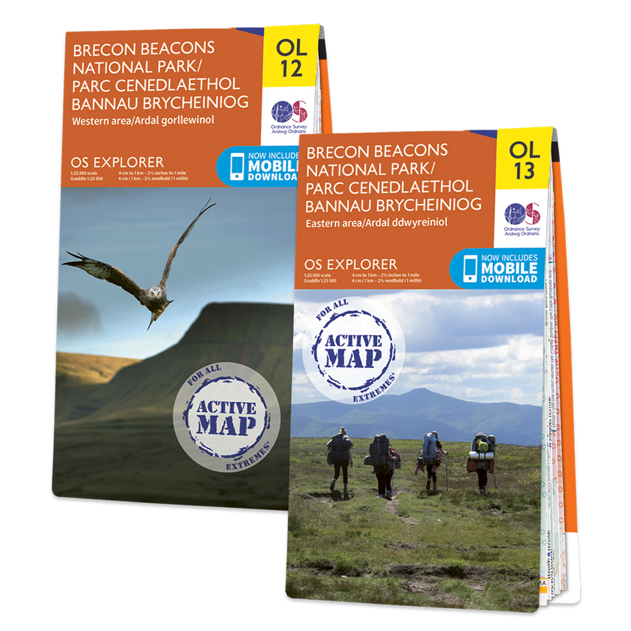 OS Explorer Brecon Beacons map set