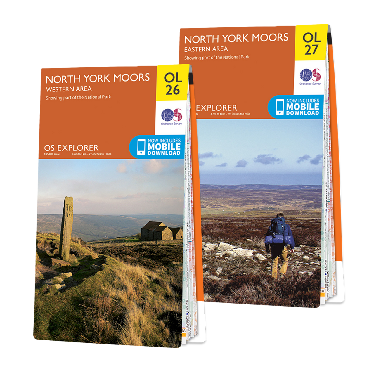 OS Explorer North York Moors map set