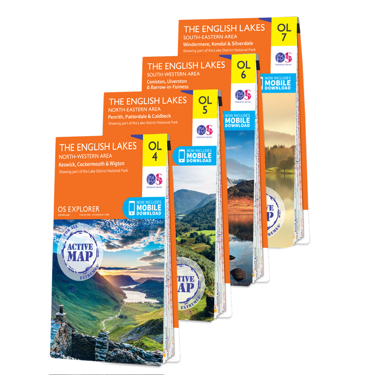 OS Explorer Lake District map set