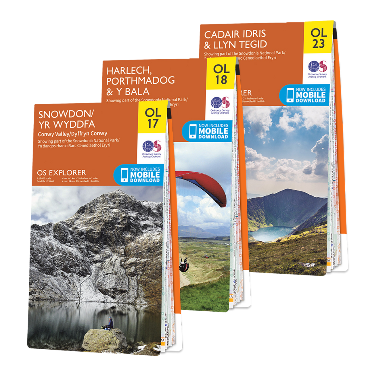 OS Explorer Snowdonia map set