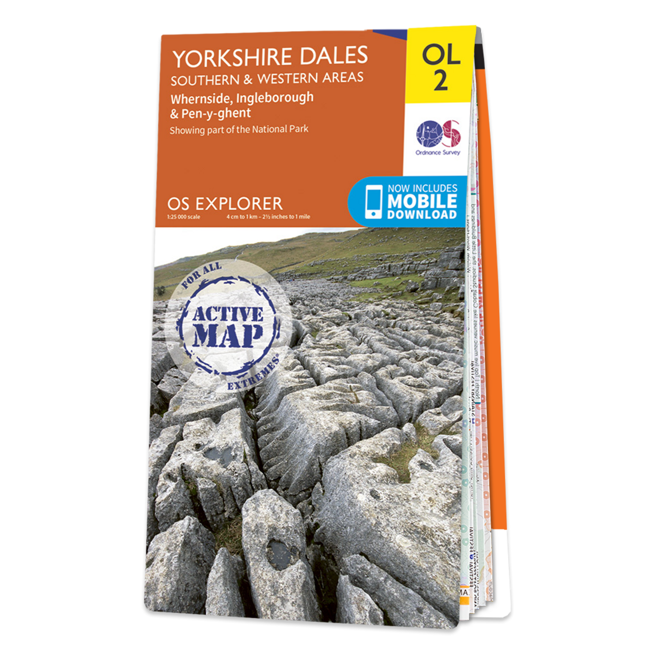 Ordnance Survey Map of Yorkshire Dales - Southern & Western Area