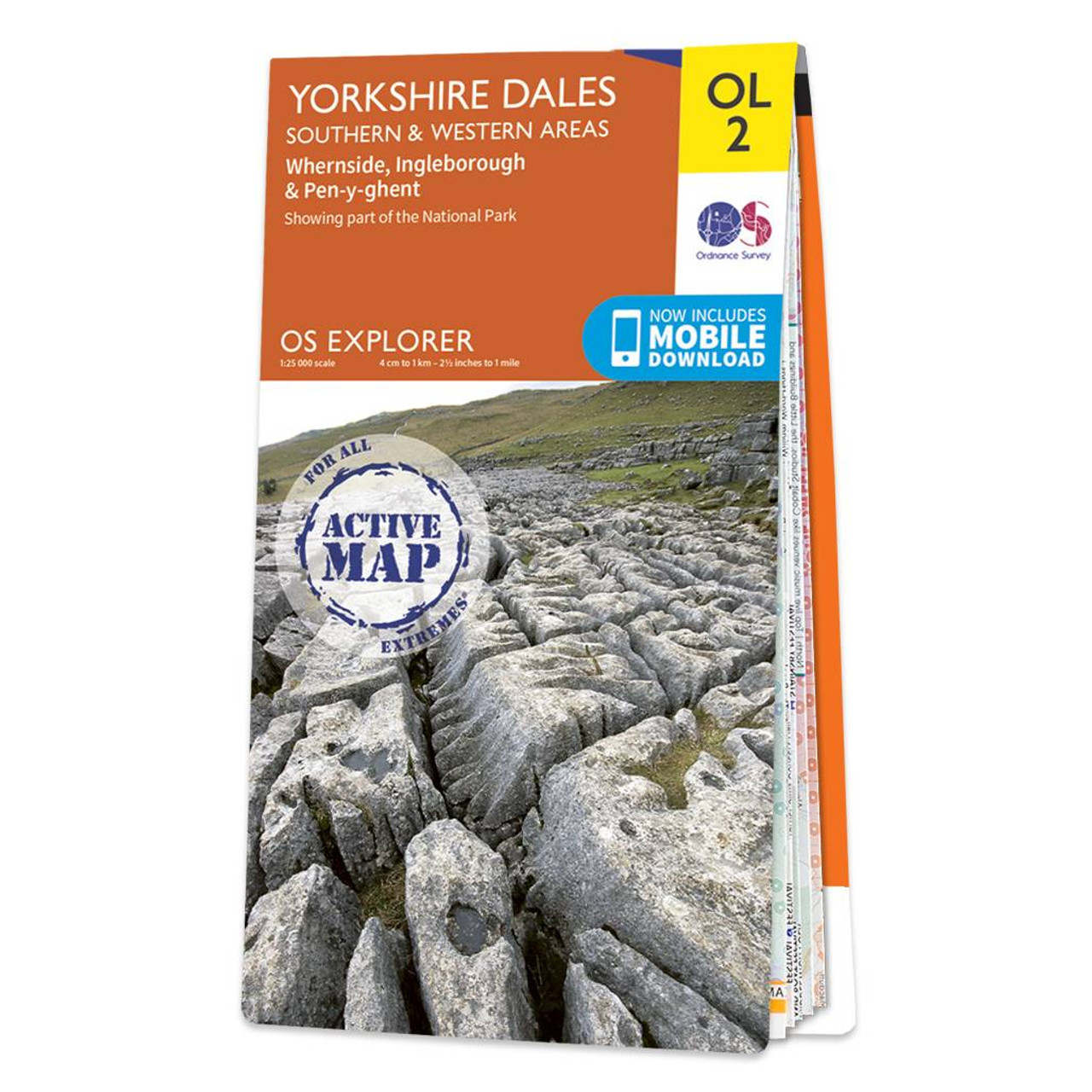 Ordnance Survey OS Map of Yorkshire Dales - Southern & Western Area: Explorer OL2