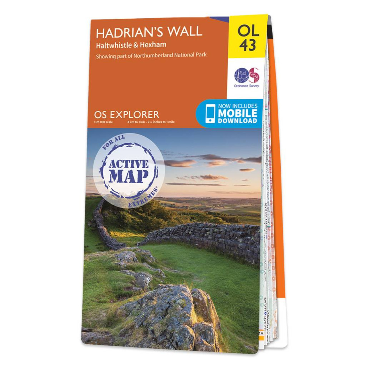 Ordnance Survey OS Map of Hadrian's Wall: Explorer OL43