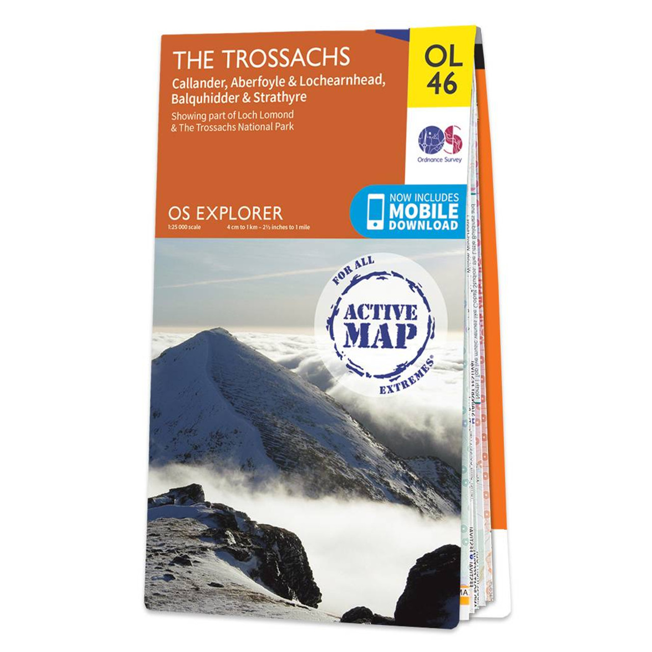 Ordnance Survey OS Map of The Trossachs: Explorer OL46 - Waterproof
