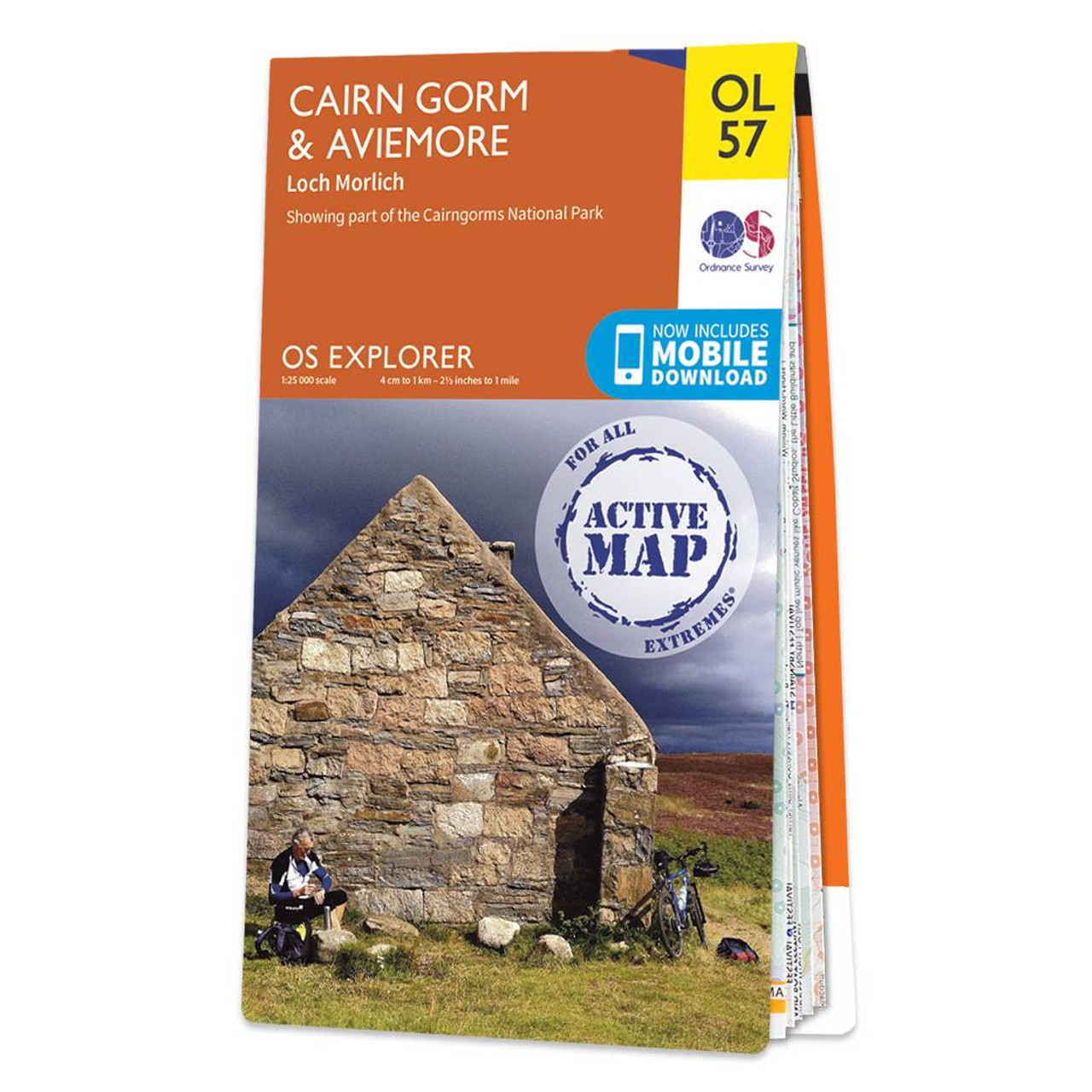 Ordnance Survey OS Map of Cairn Gorm & Aviemore: Explorer OL57 - Waterproof