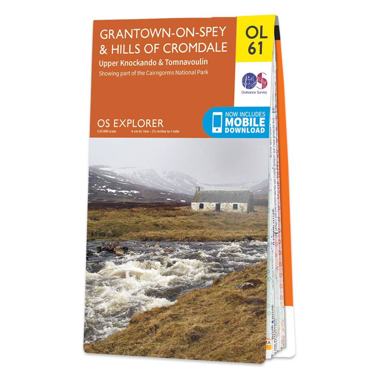 Ordnance Survey OS Map of Grantown-on-Spey & Hills Cromdale: Explorer OL61