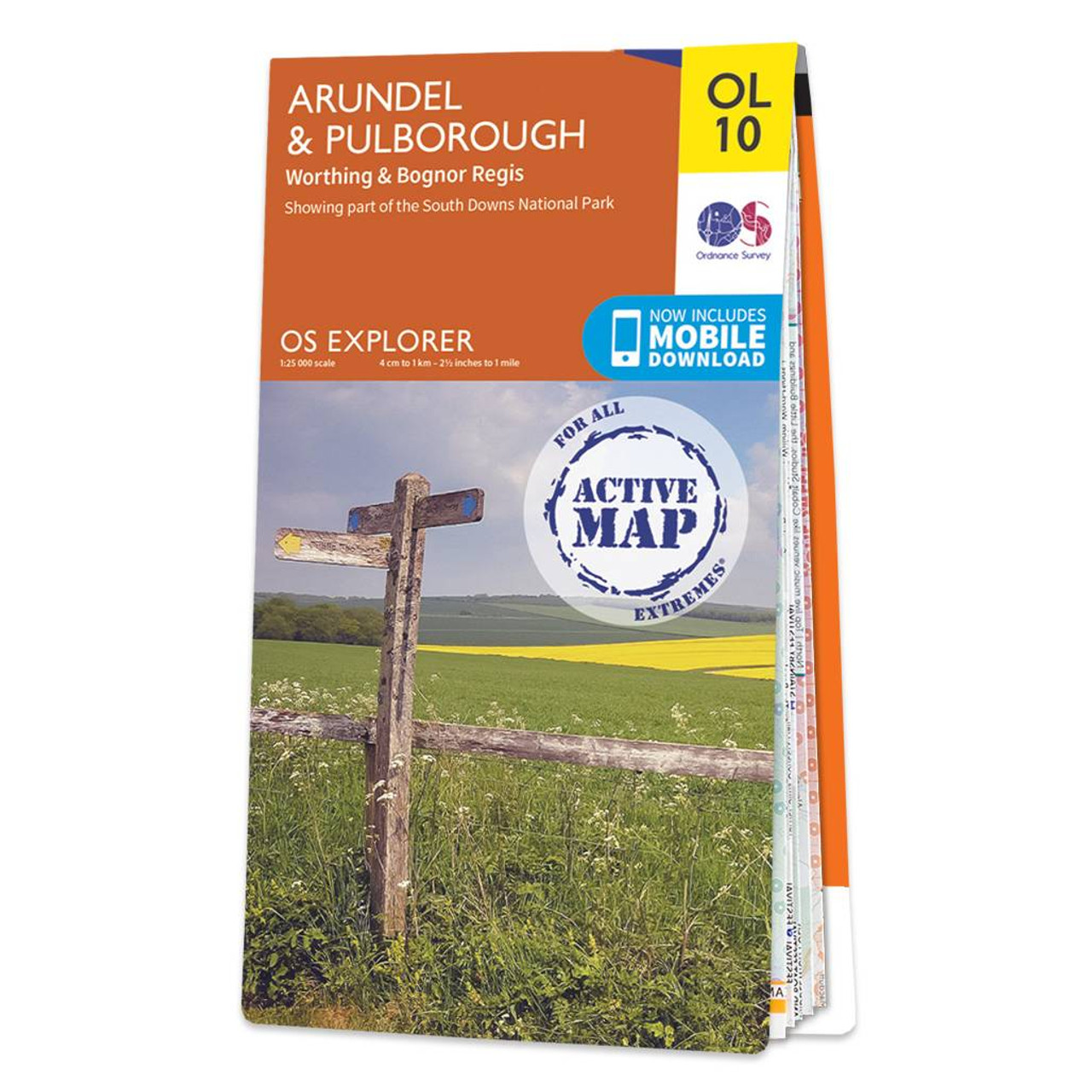 Ordnance Survey Map of Arundel & Pulborough