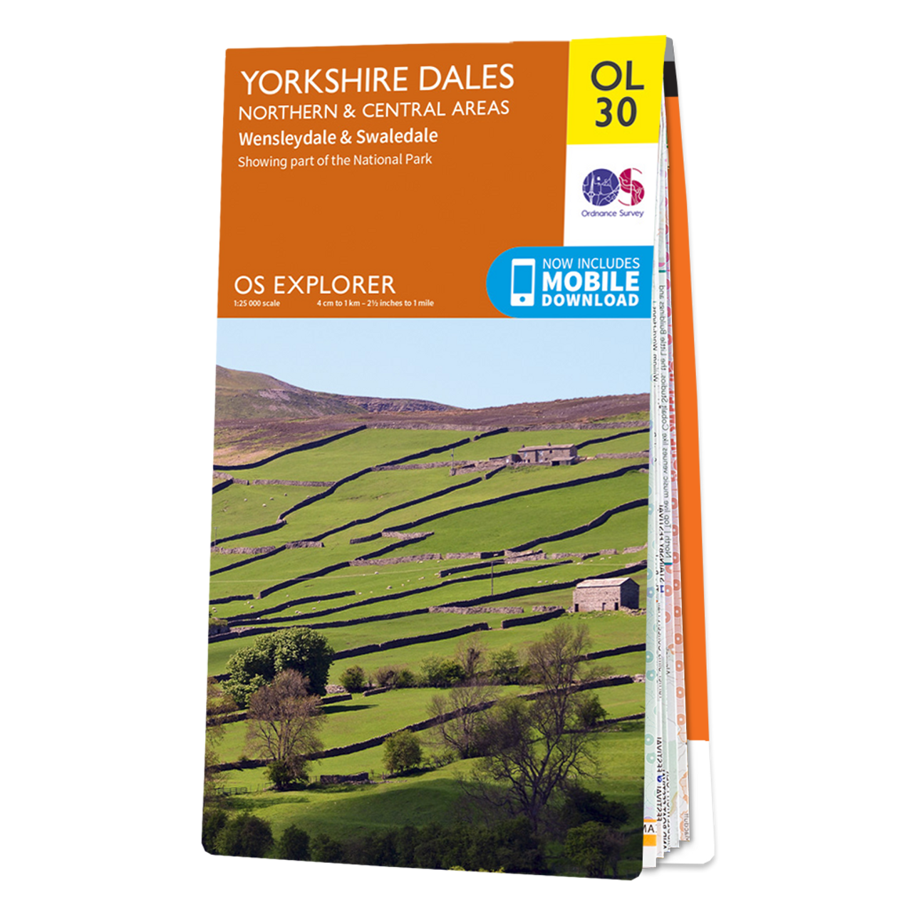 Ordnance Survey Map of Yorkshire Dales - Northern & Central Area