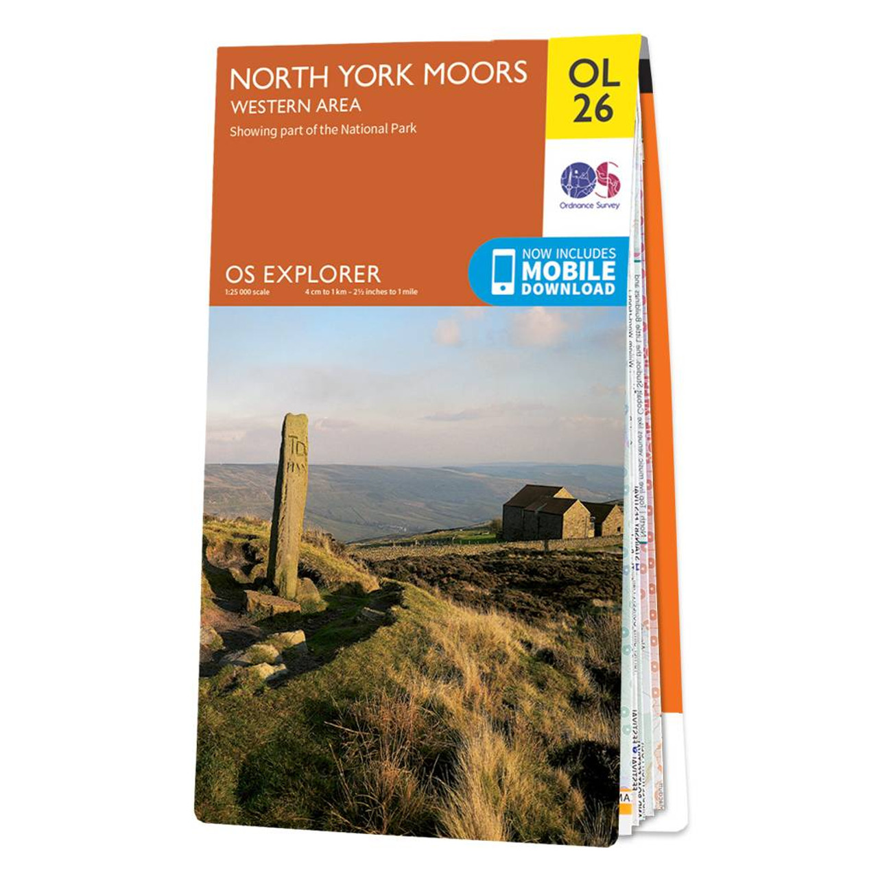 Ordnance Survey OS Map of North York Moors - Western Area: Explorer OL26