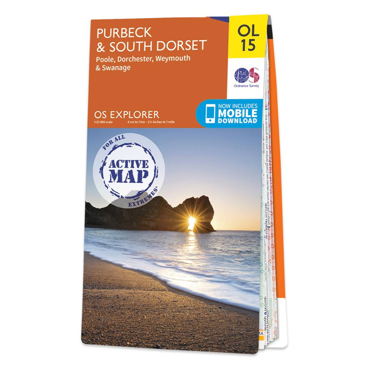 Ordnance Survey Map of Purbeck and South Dorset