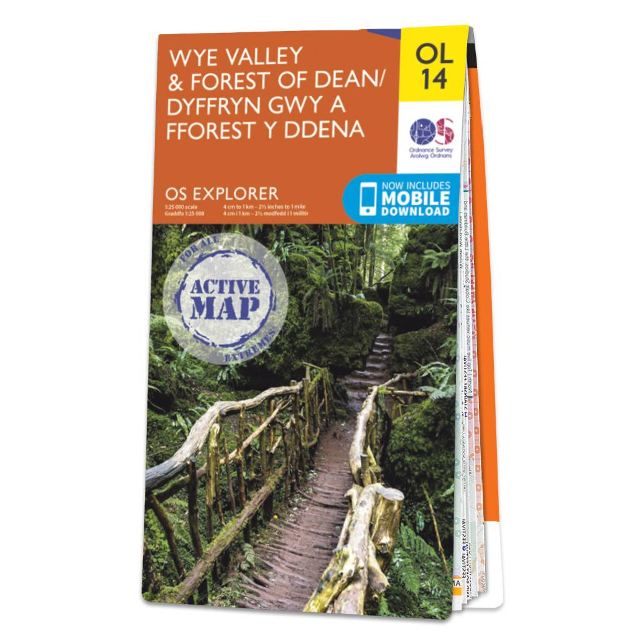 Ordnance Survey Map of Wye Valley & Forest of Dean