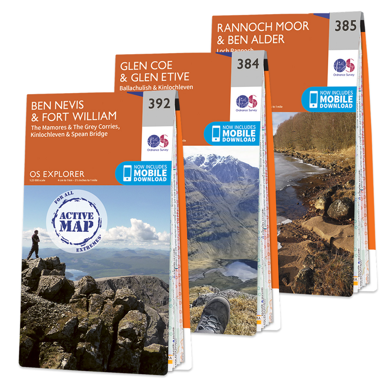 OS Explorer Ben Nevis map set