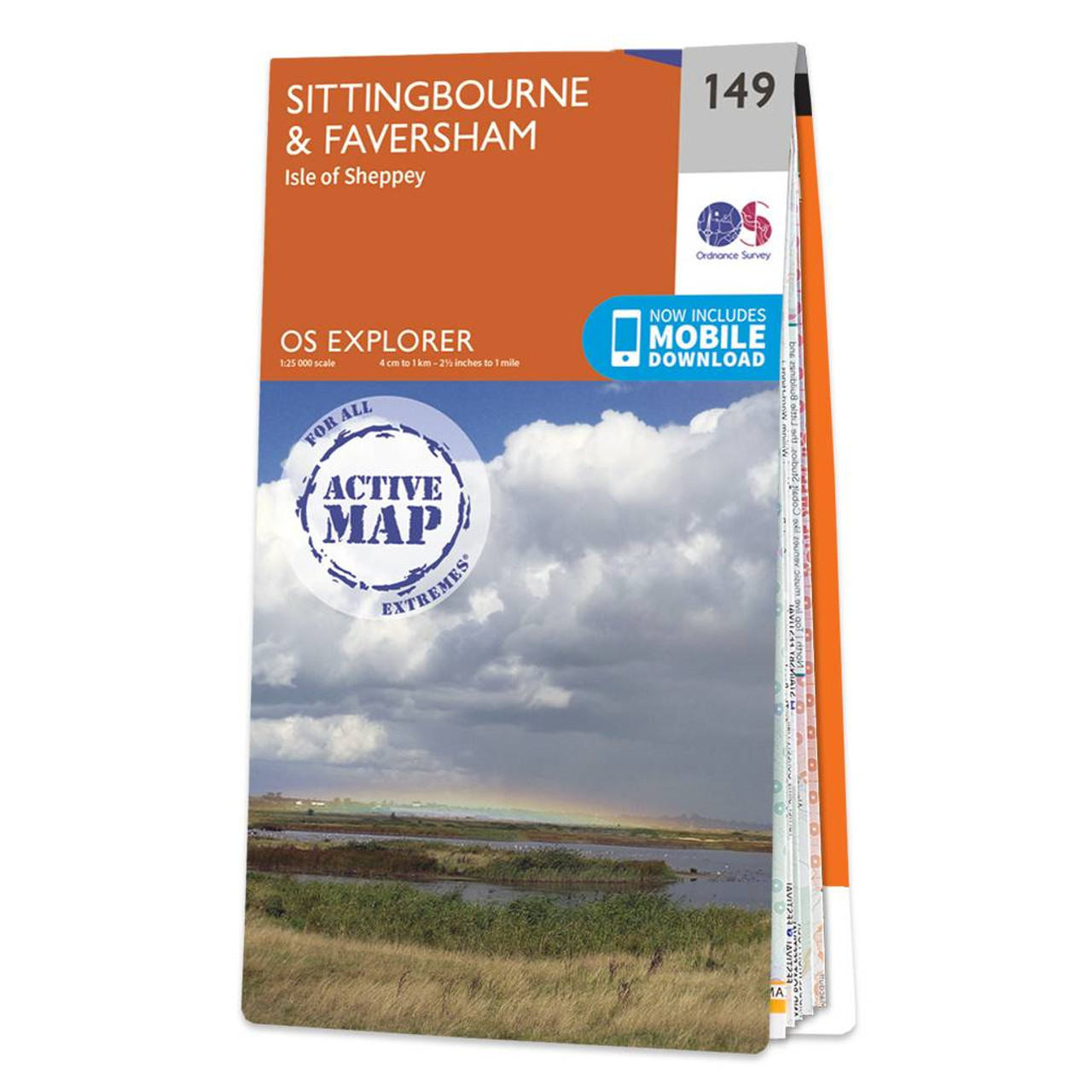 Ordnance Survey Map of Sittingbourne & Faversham