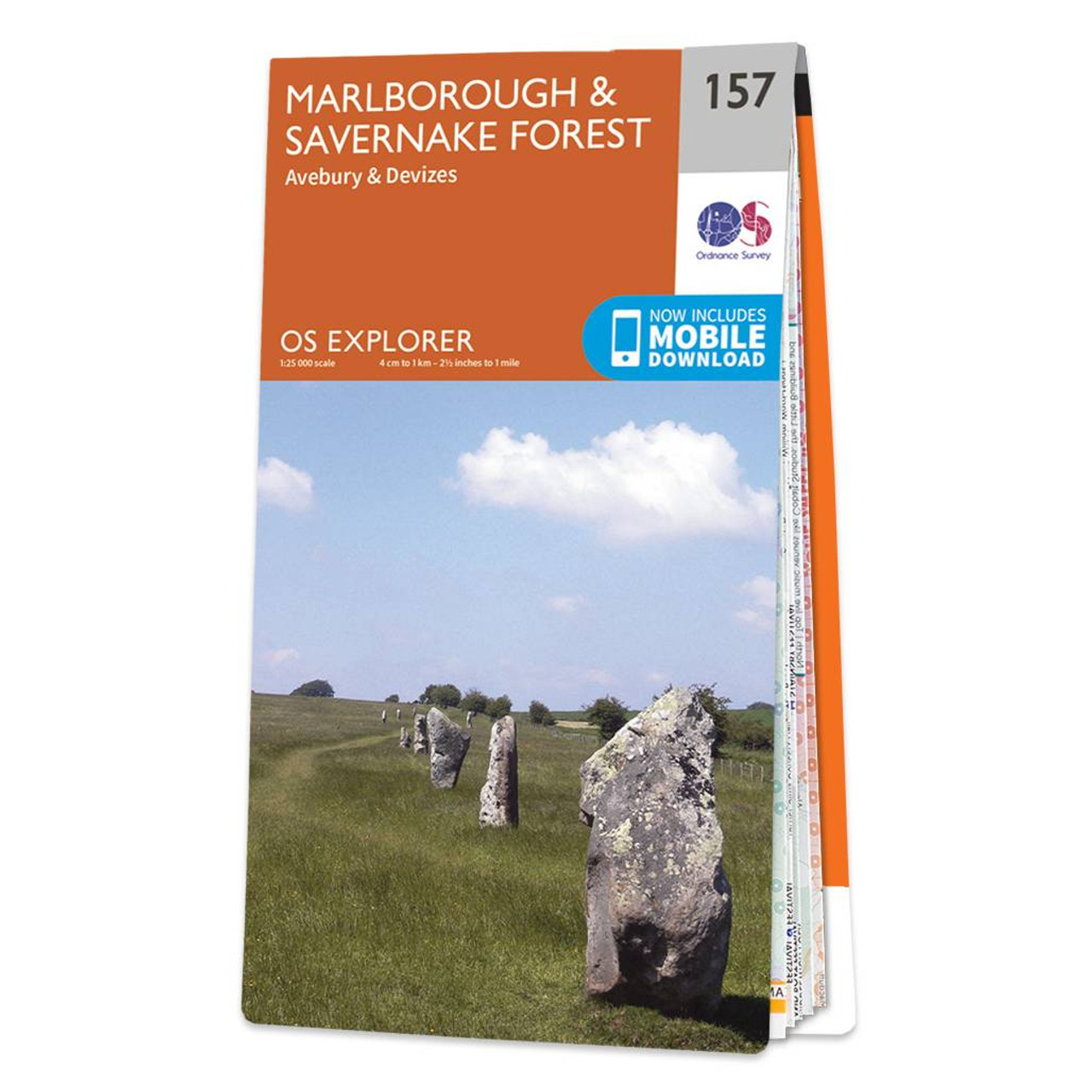 Ordnance Survey Map of Marlborough & Savernake Forest