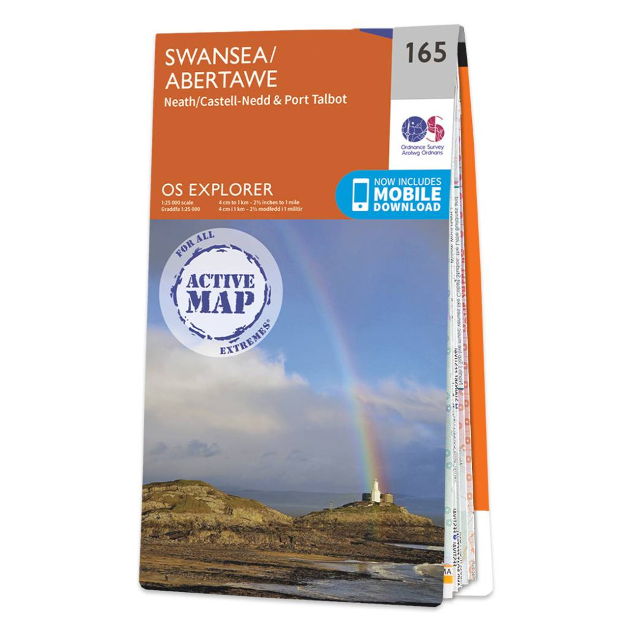 Ordnance Survey OS Map of Swansea: Explorer 165