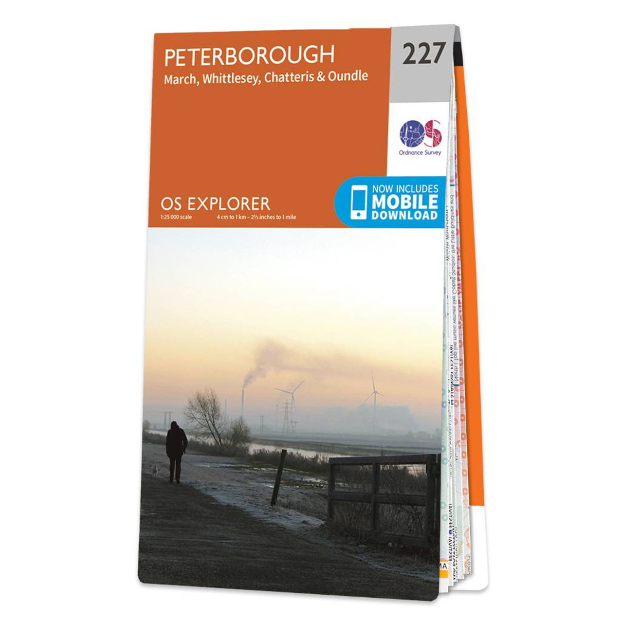 Ordnance Survey OS Map of Peterborough: Explorer 227