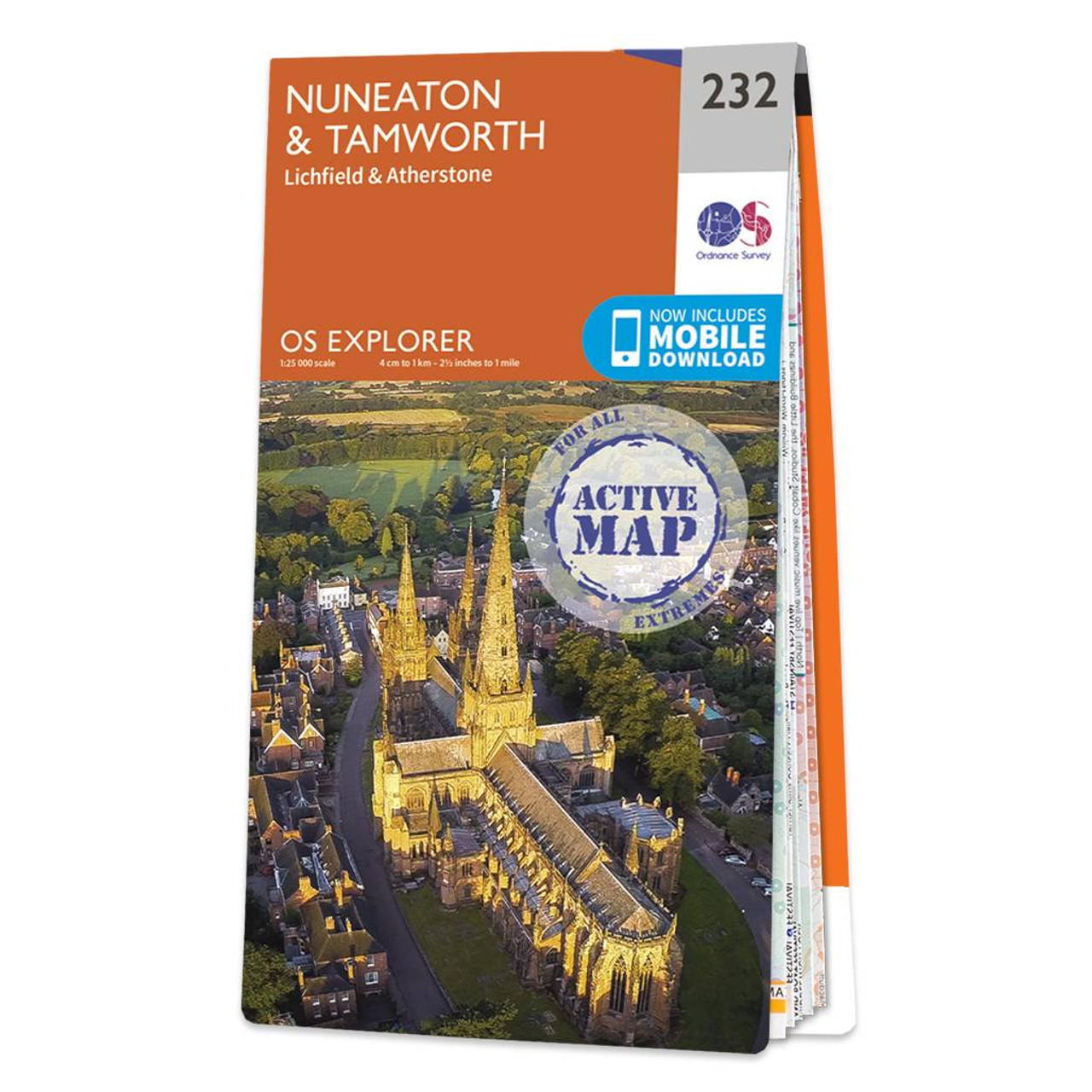 Ordnance Survey Map of Nuneaton & Tamworth