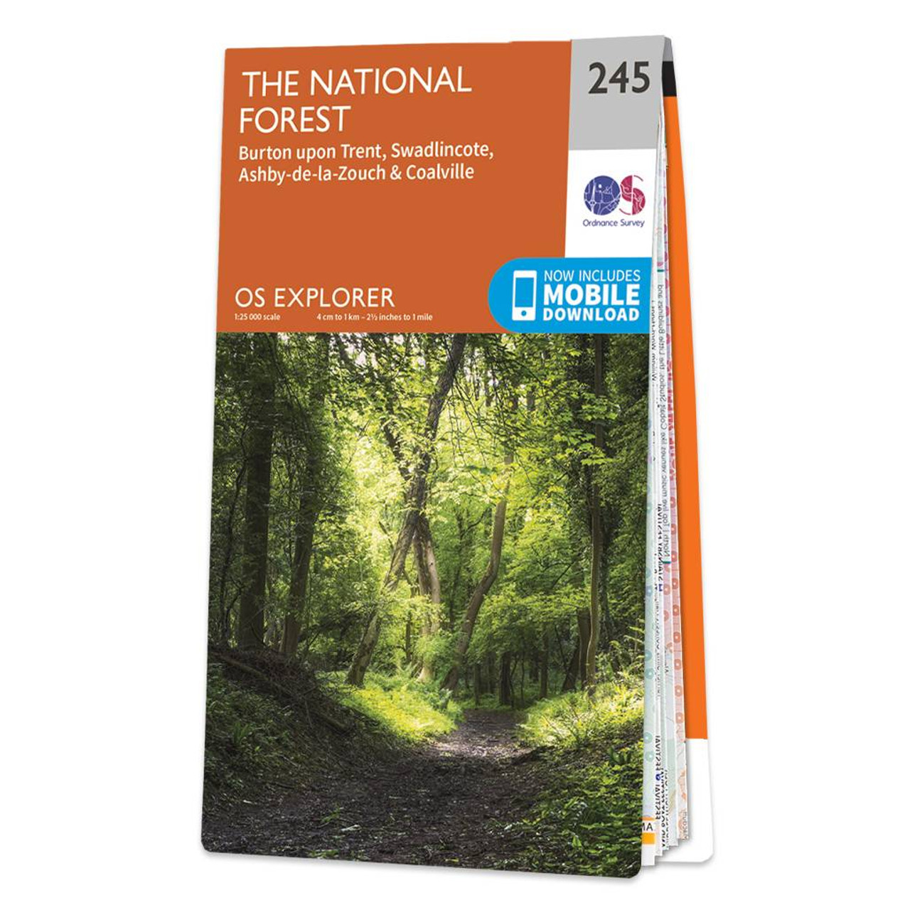 Ordnance Survey Map of The National Forest