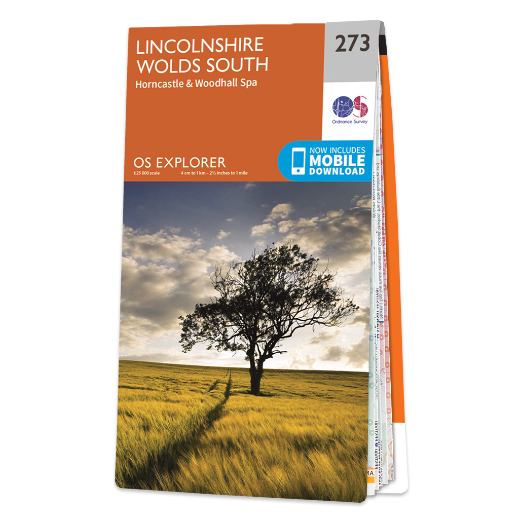 Lincolnshire Wolds Walks Map Os Map Of Lincolnshire Wolds South | Explorer 273 Map | Ordnance Survey Shop