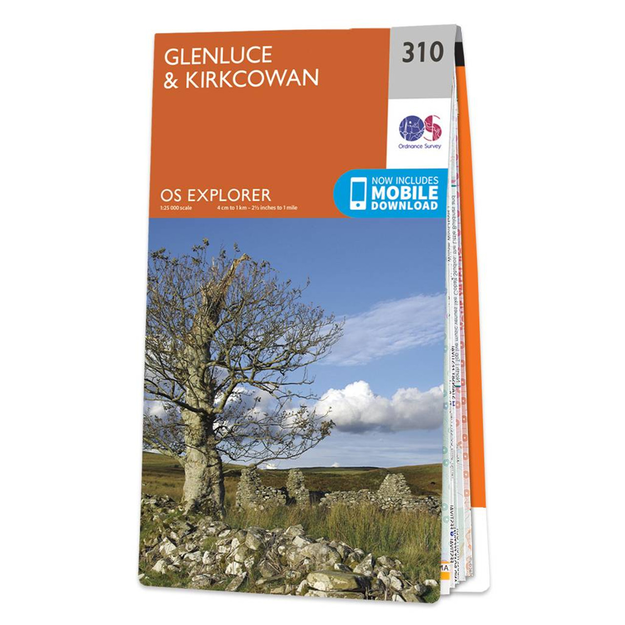 Ordnance Survey OS Map of Glenluce & Kirkcowan: Explorer 310