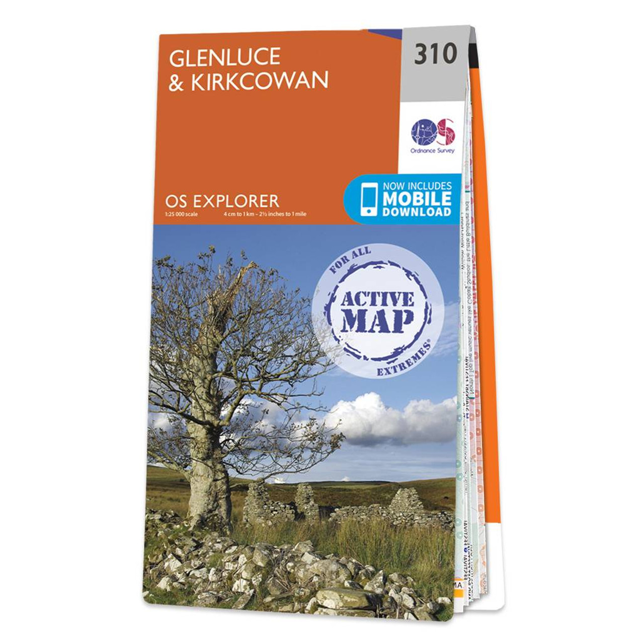 Ordnance Survey OS Map of Glenluce & Kirkcowan: Explorer 310