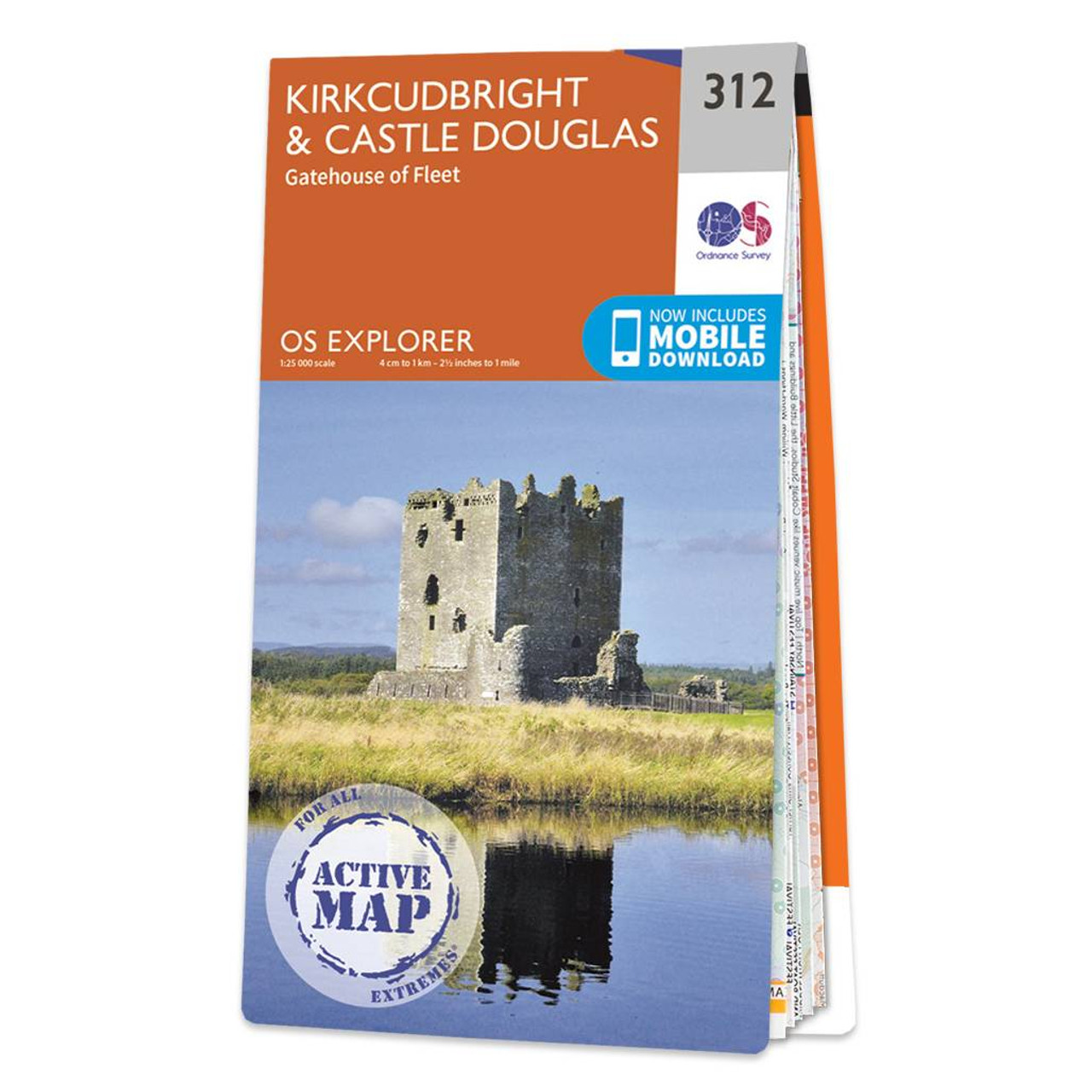 Ordnance Survey OS Map of Kirkcudbright & Castle Douglas: Explorer 312