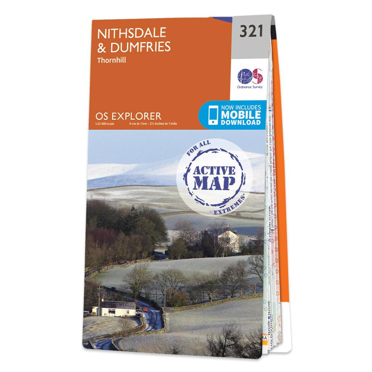 Ordnance Survey OS Map of Nithsdale & Dumfries: Explorer 321