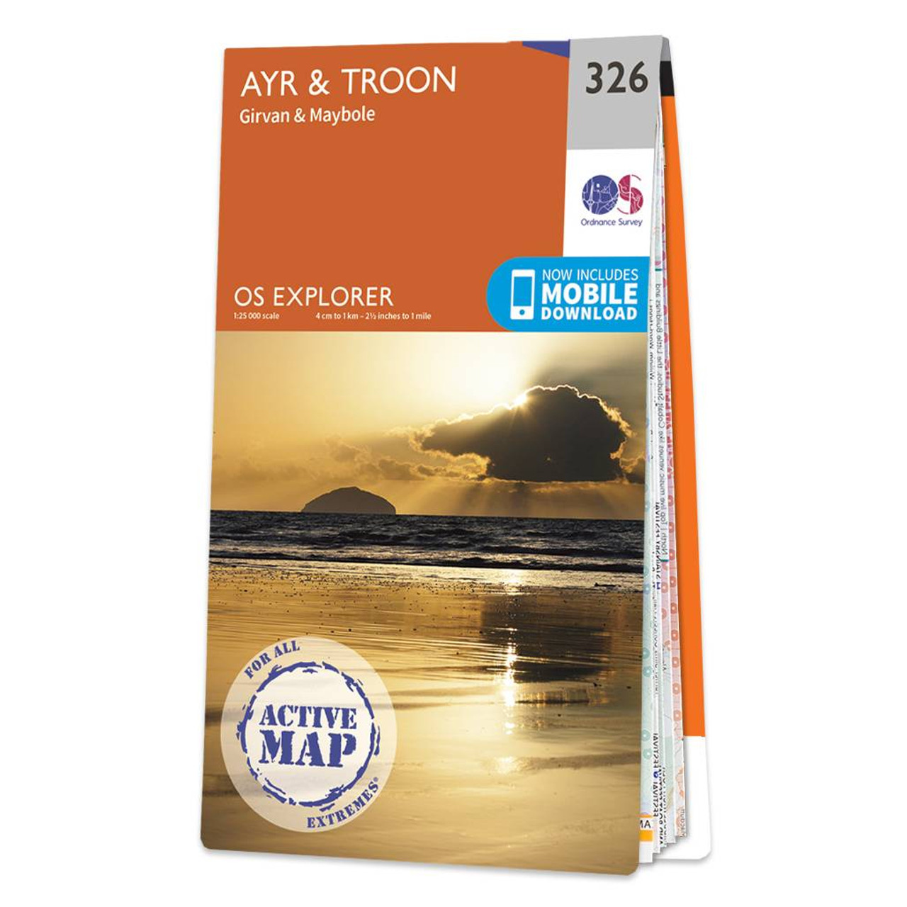 Ordnance Survey OS Map of Ayr & Troon: Explorer 326