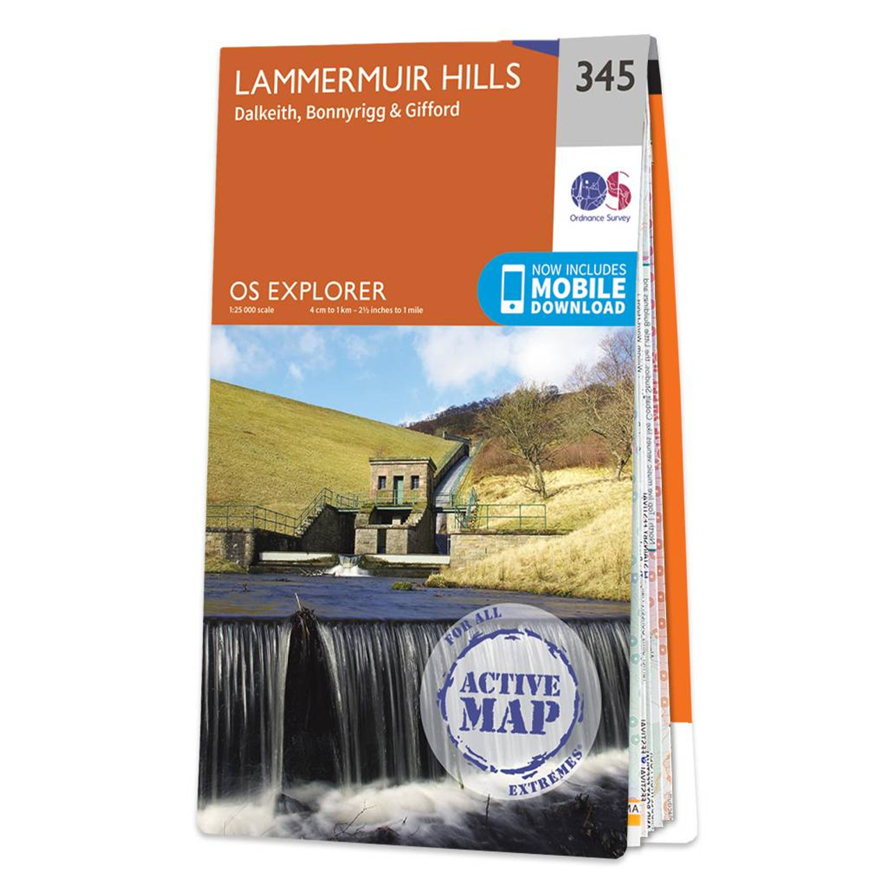 Ordnance Survey Map of Lammermuir Hills