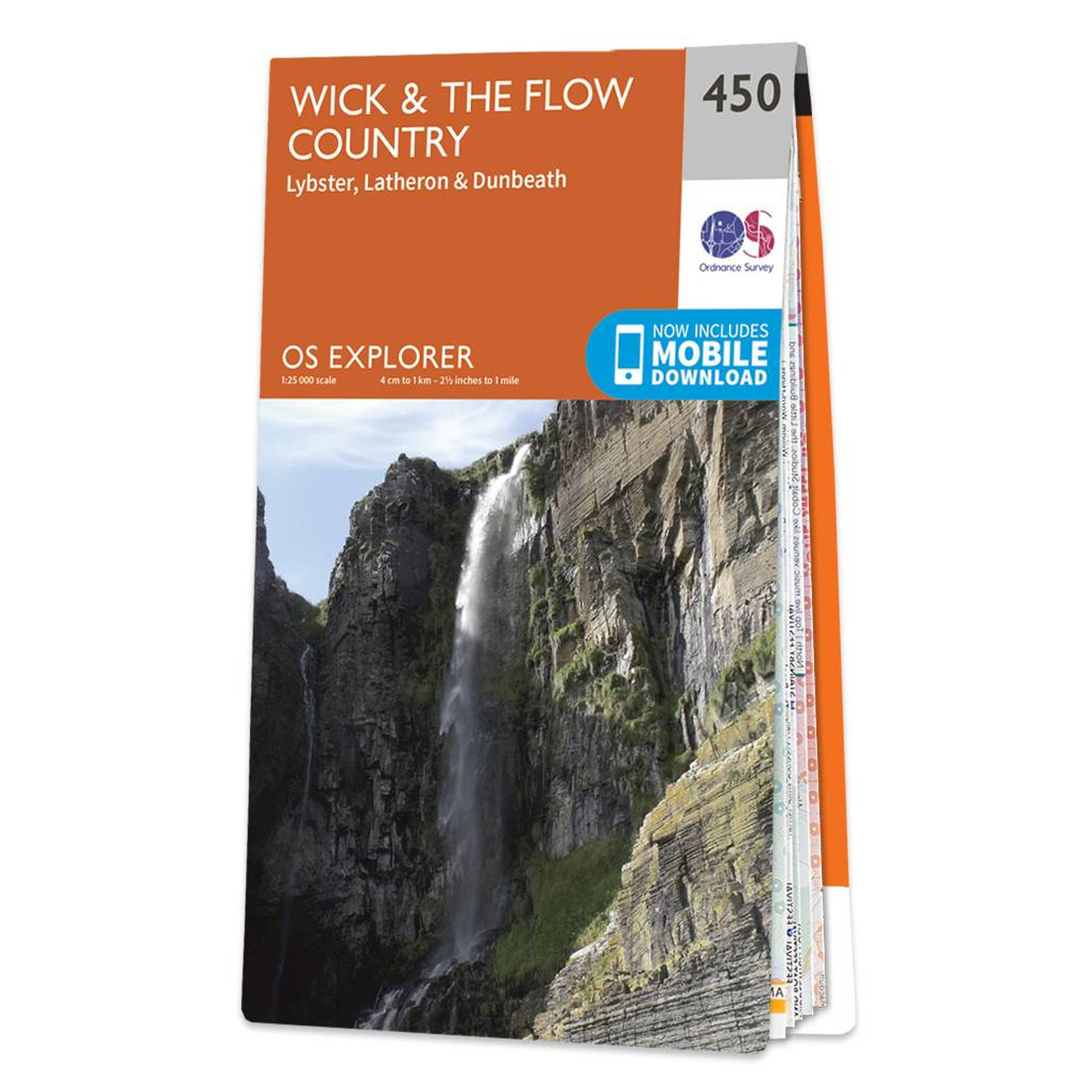 Ordnance Survey Map of Wick & The Flow Country
