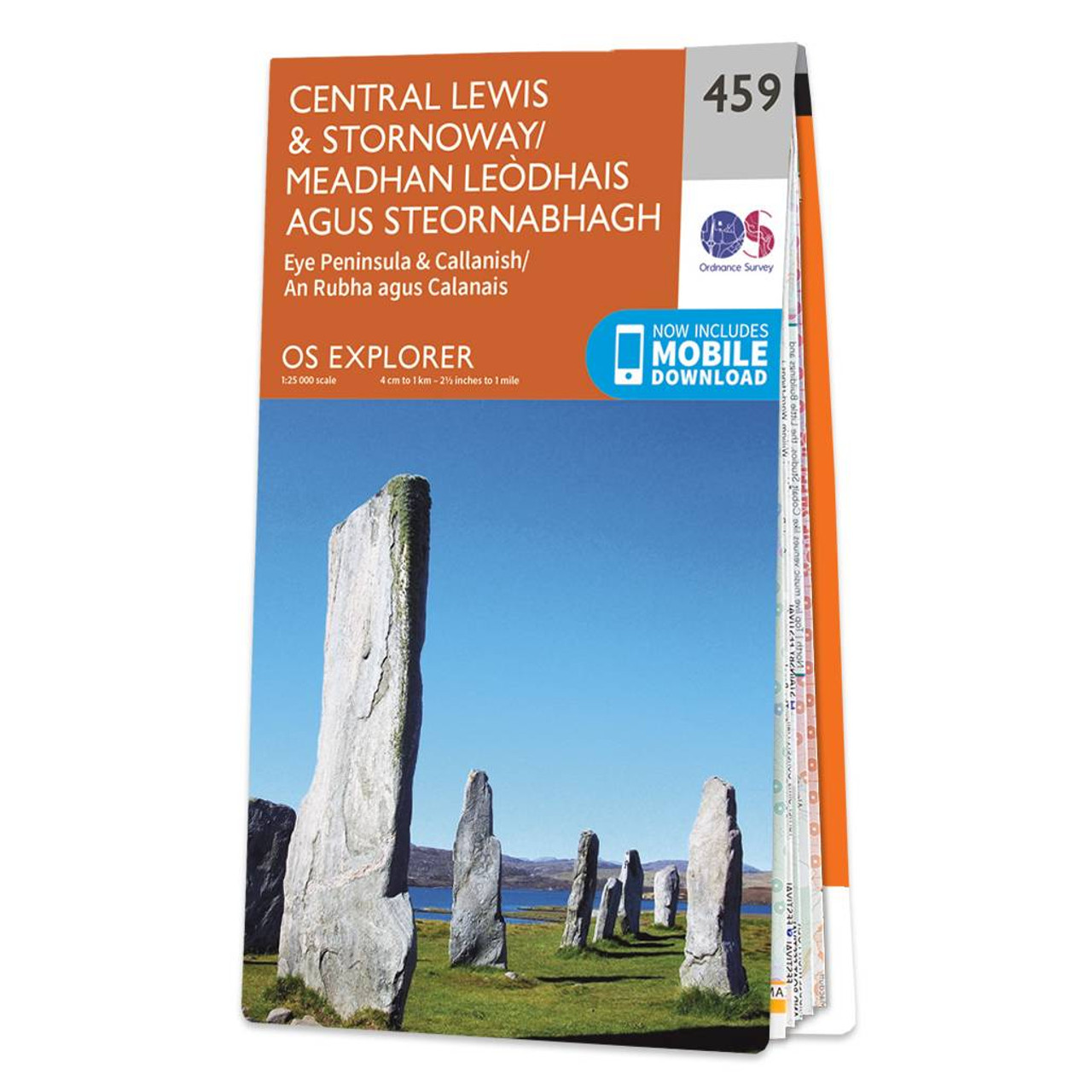 Ordnance Survey OS Map of Central Lewis & Stornoway: Explorer 459