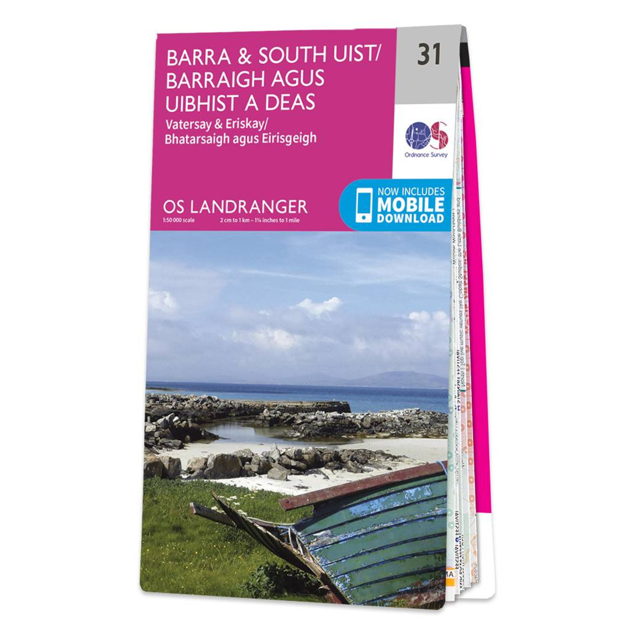 Ordnance Survey Map of Barra & South Uist