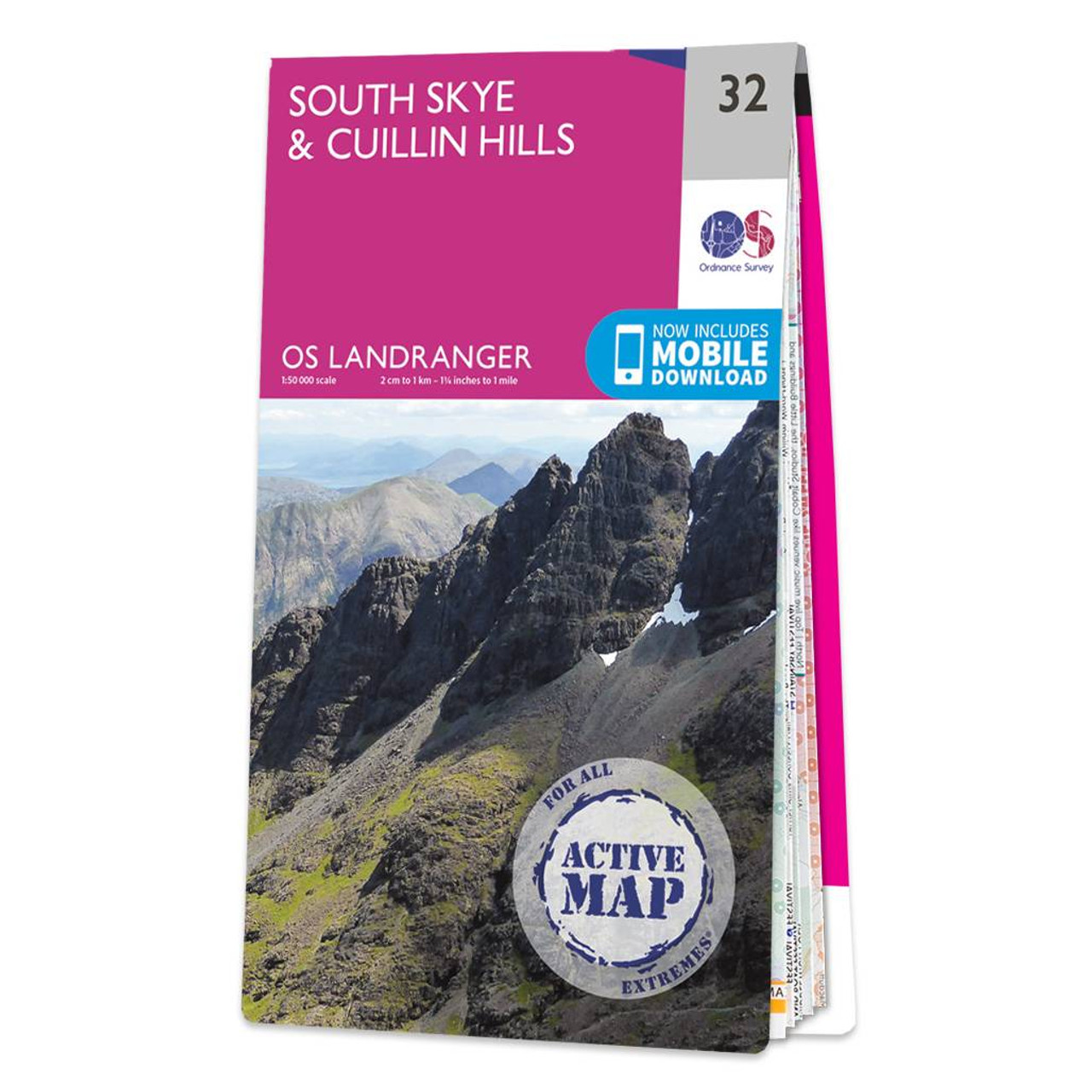 Ordnance Survey OS Map of South Skye & Cuillin Hills: Landranger 32