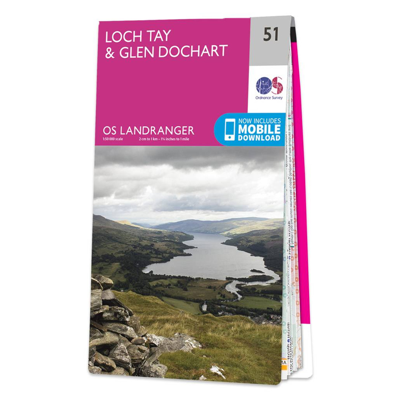 Ordnance Survey OS Map of Loch Tay & Glen Dochart: Landranger 51